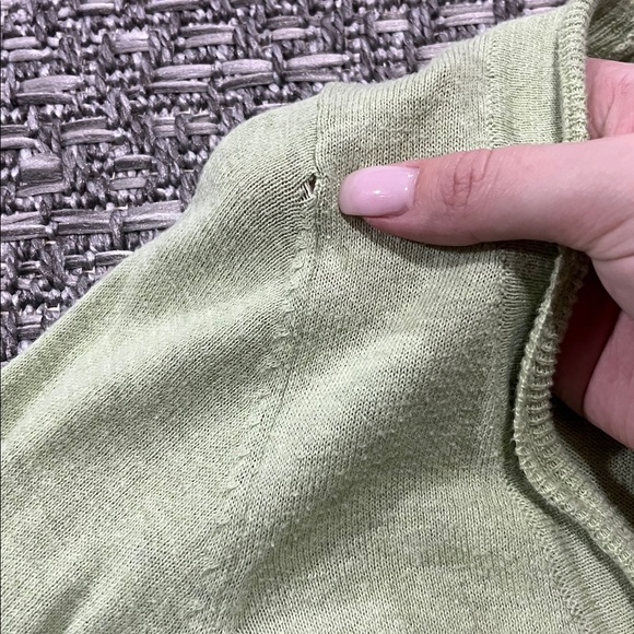 AS IS B.U.M. Equipment | Light Green Cardigan - Picture 6 of 10